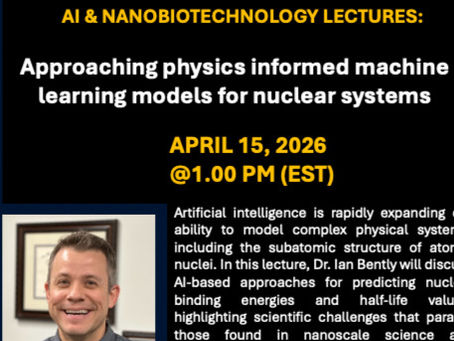 Distinguished Lecture Series - April 15th!