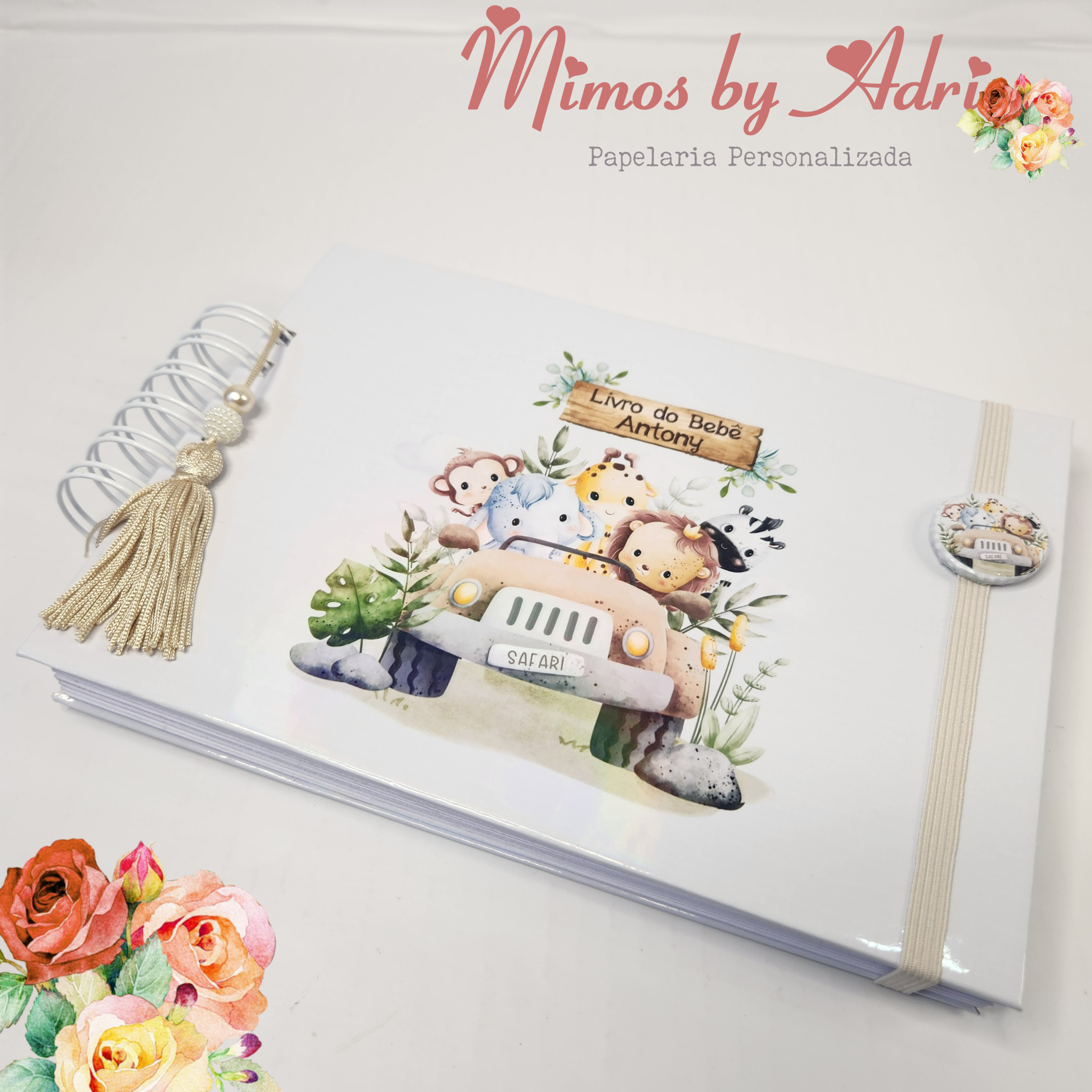 Álbum do bebê - Tema Safari