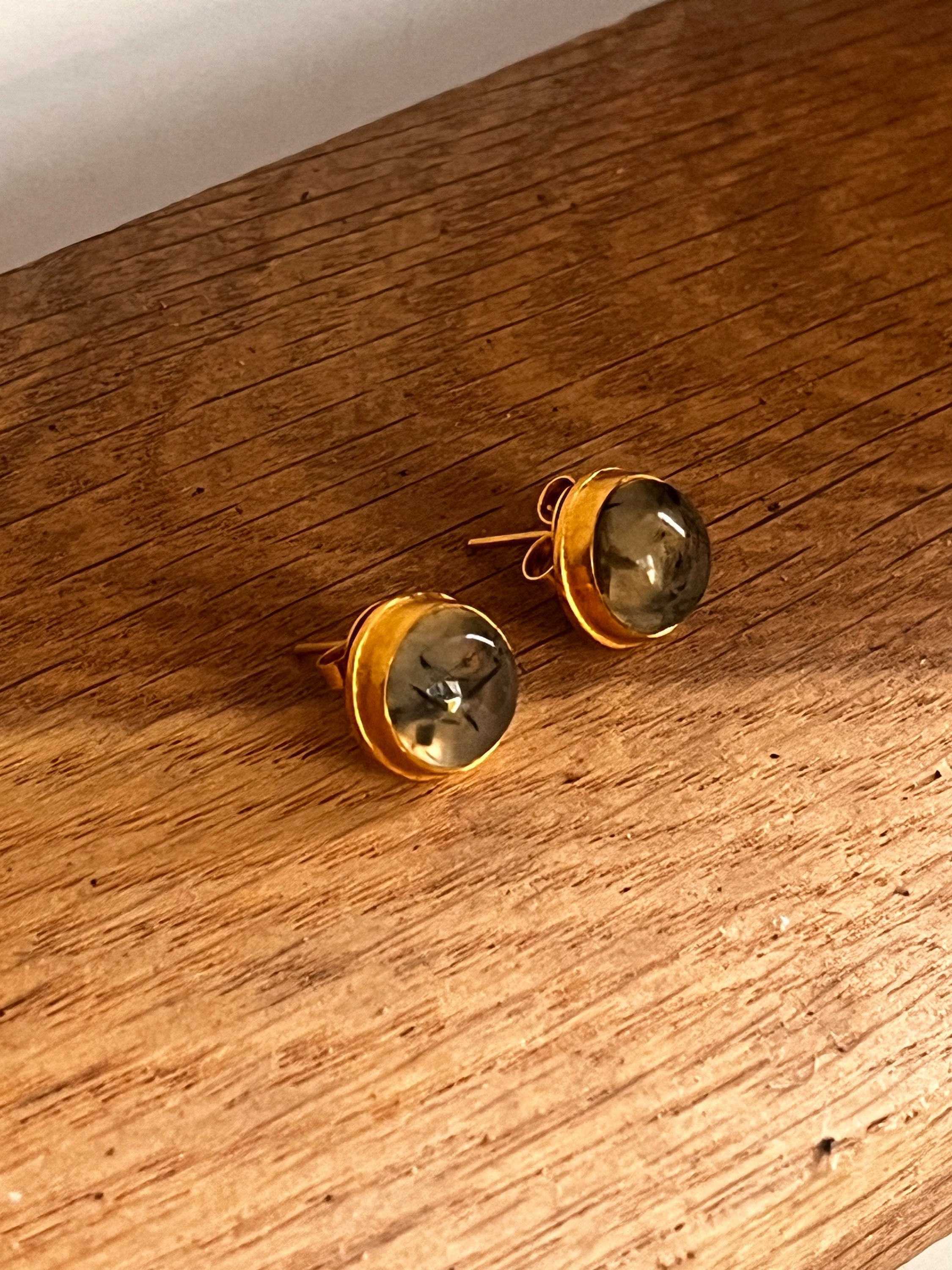 Boucles d’oreilles Préhnites