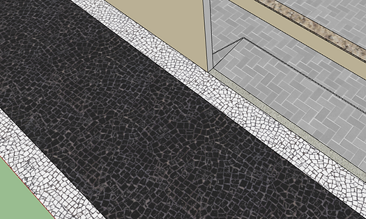 Textura preta de Pedra portuguesa sem emenda