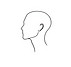 minimalist single line outline drawing o