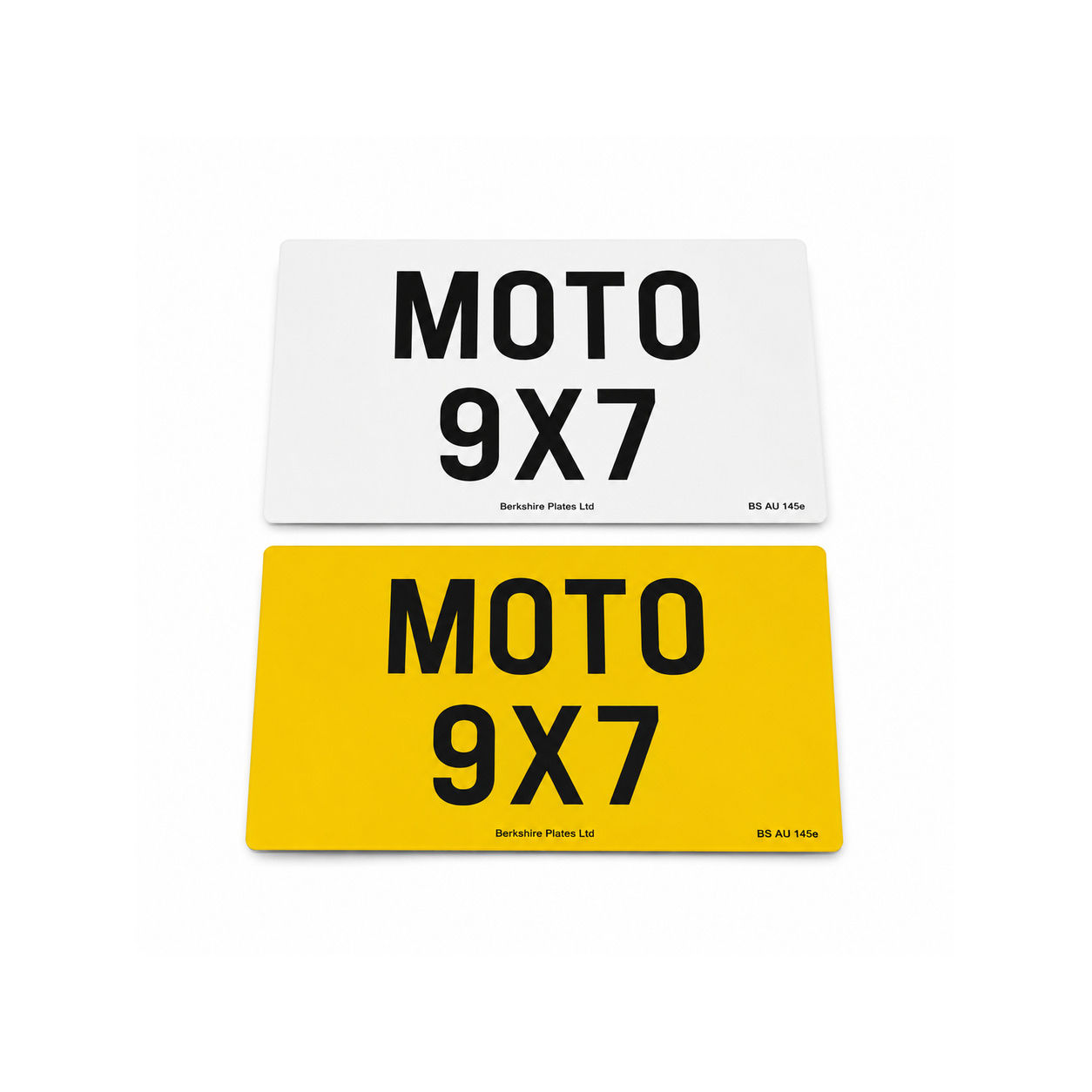 Premium 2D Road Legal Motorcycle Printed Plate