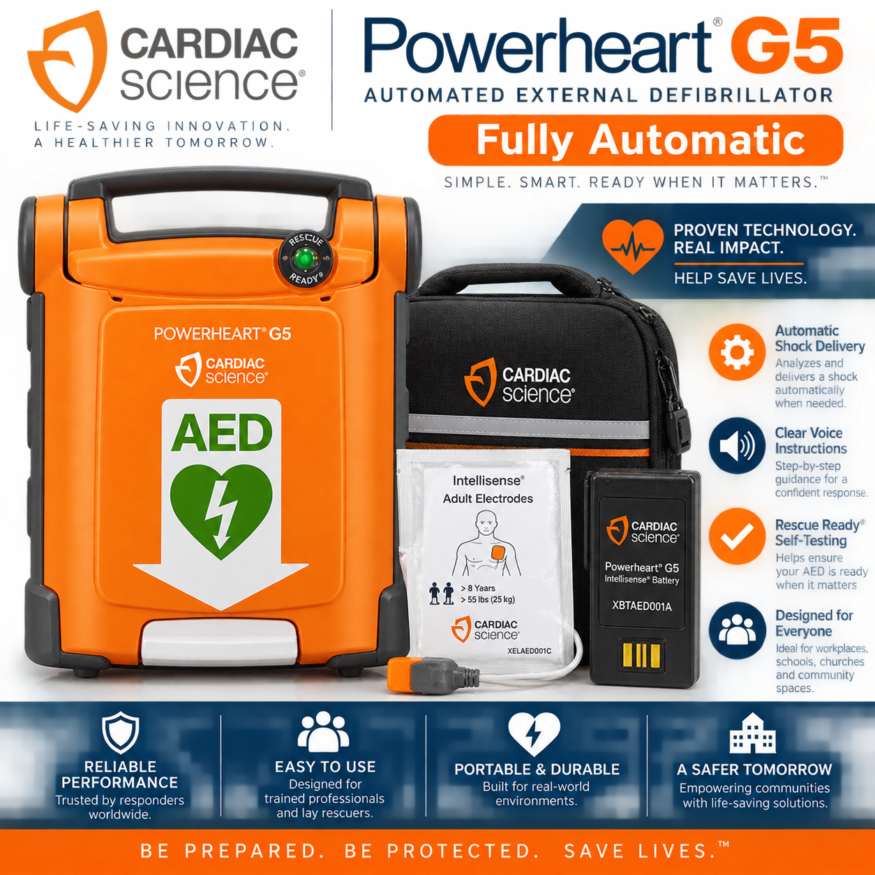 Encore G5 Automatic™ AED Package Featuring the Cardiac Science Powerheart G5 Fu