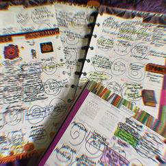 Last year’s planner pages