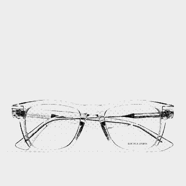 image made in javascript in procsessing of a bottega veneta pair of sunglasses, coding, 