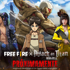 FREE FIRE ANUNCIA COLABORACIÓN CON ATTACK ON TITAN