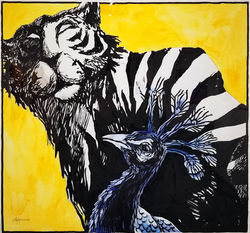 The tiger and the peacock-2