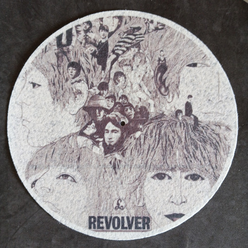 Slipmat Feltro Beatles Revolver (29,5cm) Agulha Sonora Discos