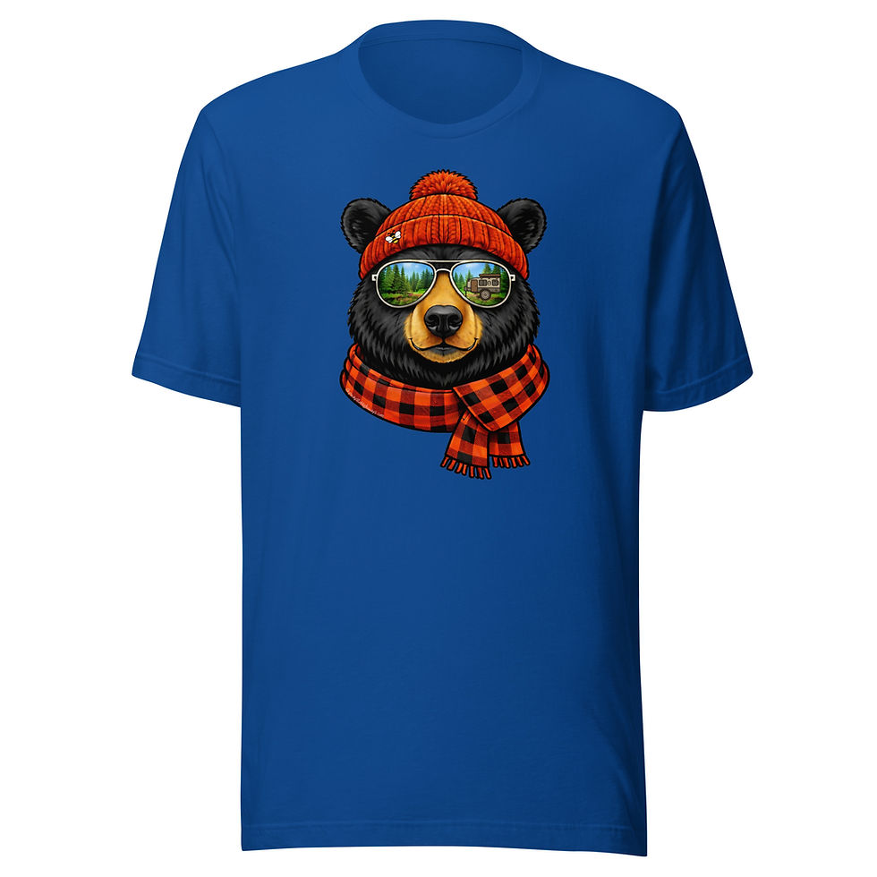 Thumbnail: Bee in Bonnet Bear - Maine Series - Unisex t-shirt