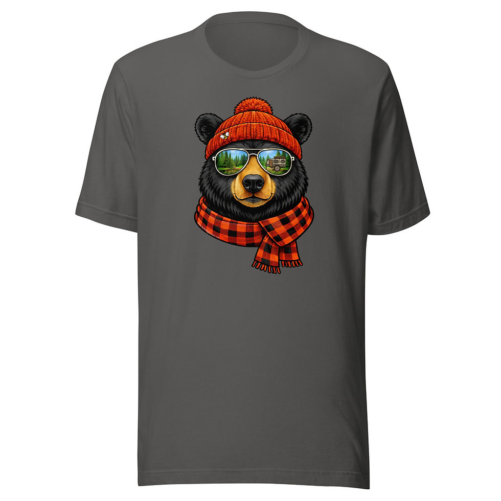 Thumbnail: Bee in Bonnet Bear - Maine Series - Unisex t-shirt