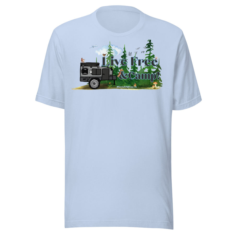 Thumbnail: Live Free & Camp Anywhere Tee-  Unisex t-shirt