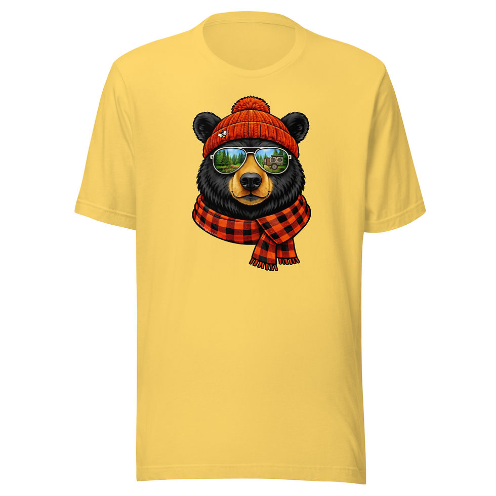 Thumbnail: Bee in Bonnet Bear - Maine Series - Unisex t-shirt