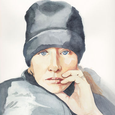 self portrait 10"x11"
watercolor