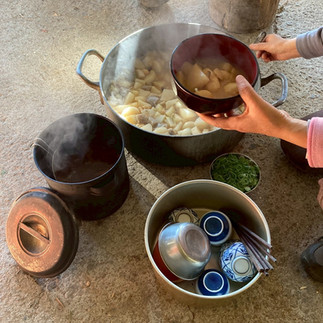 たっぷりと作った芋煮