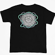 Black t-shirt with a Sand Dollar Medusa graphic