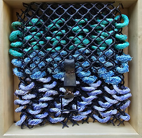 bait bag woven with retired commercial crab fishing rope