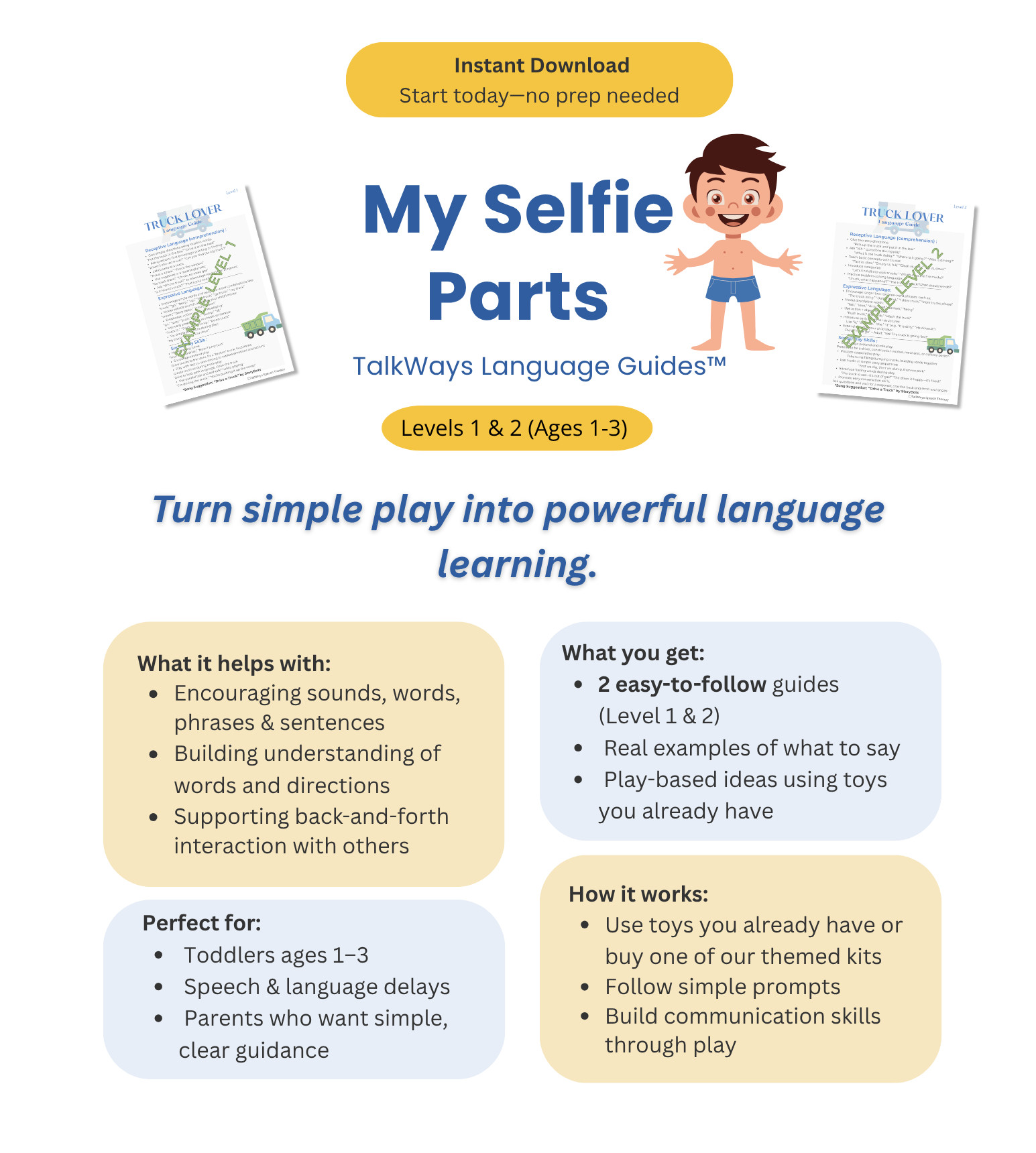 My Selfie Parts - Language Guides