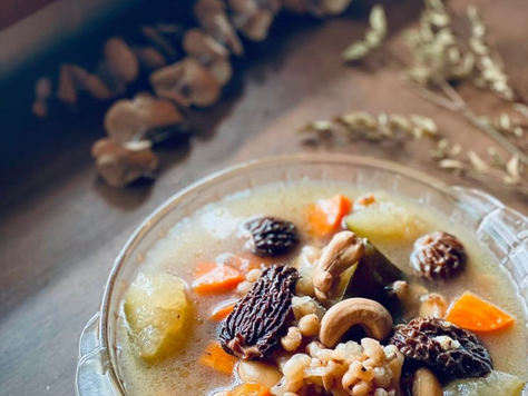 冬瓜羊肚菌薏米淮山湯