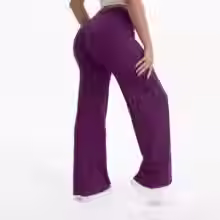 Miniatura: Calças de Yoga Femininas NCLAGEN SoftMotion com Cintura Média, Leggings para Aca