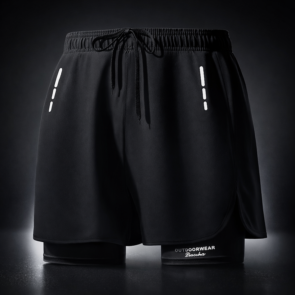 Miniatura: Men's Swim Trunks Quick Dry Athletic Shorts with Compression Liner for Beach Poo