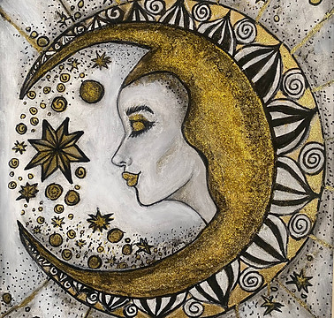 Te presento a Luna, ✨ Este personaje, con su sonrisa serena y su magia nocturna, nos observa desde el misterio de la noche 🌌