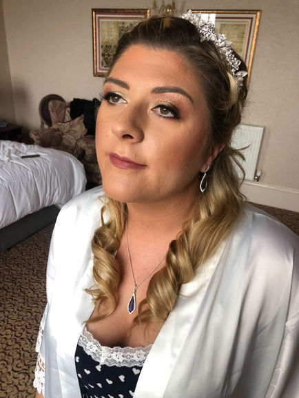 Bride hair and makeup
