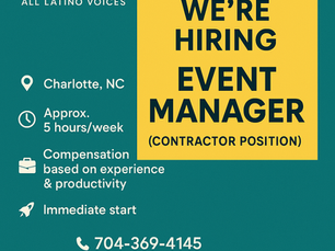 WE'RE HIRING: Event Manager
