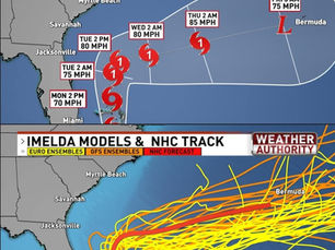 Tempestade Imelda afetará as Carolinas? Update de domingo