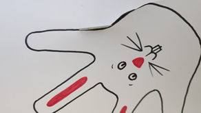 Lapin Main de Pâques.