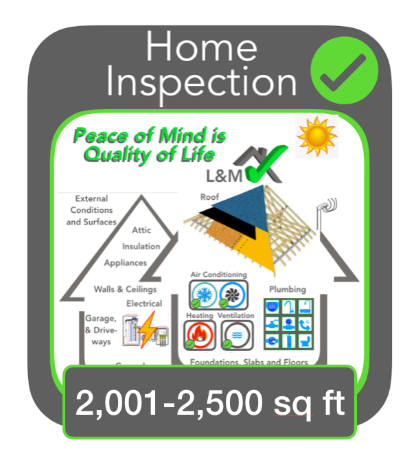 2,001 to 2,500 square feet L&M Home Inspection