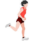 ランニングをしているイラスト