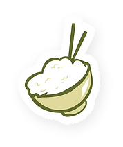 Rice bowl illustration