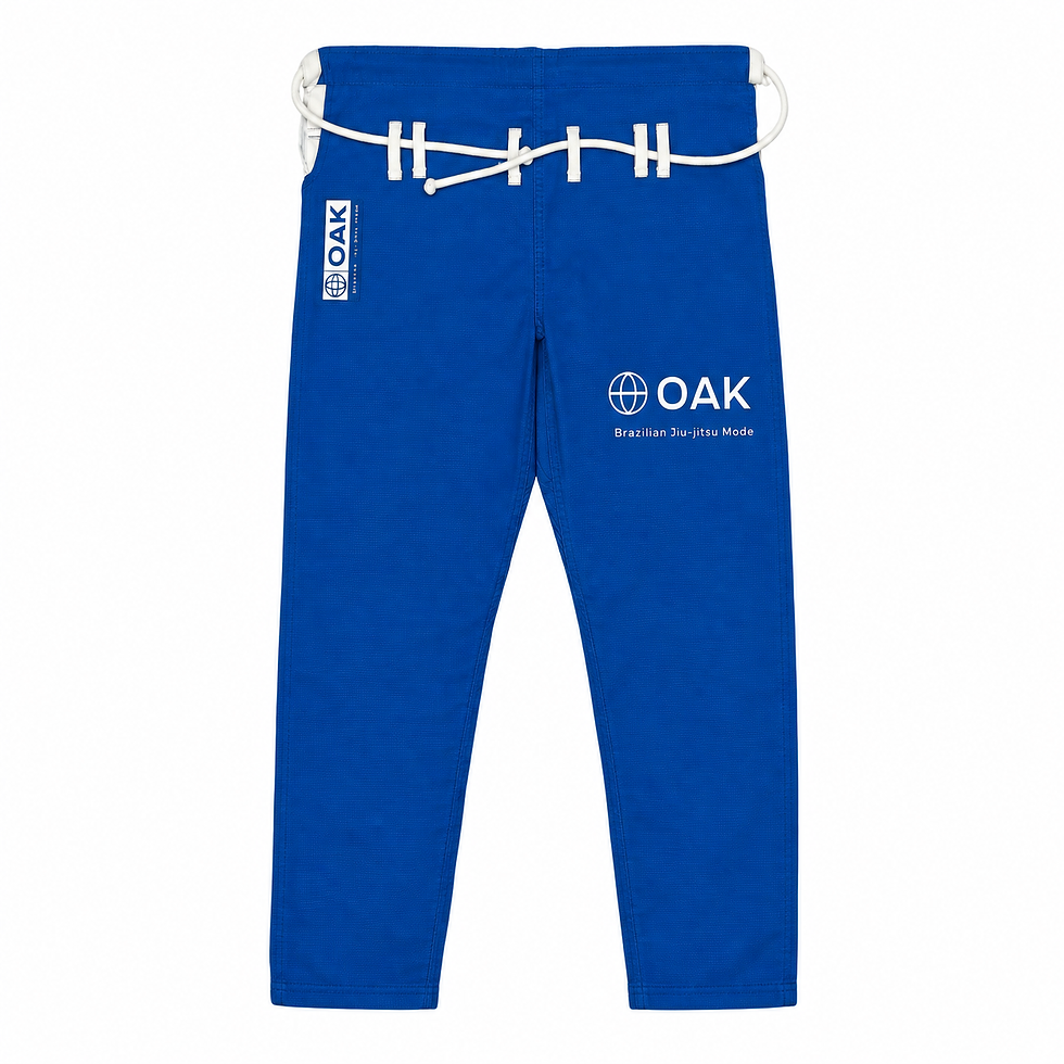 GI - OAK AZUL ROYAL — calça sobre fundo branco, sem modelo