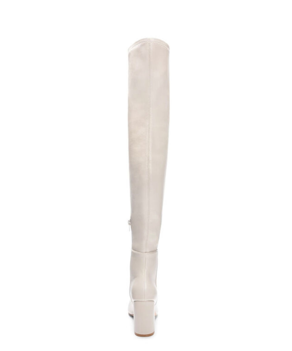 Thumbnail: OVER THE KNEE CREAM BOOT
