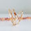 Miniature : Bague Emm' mini gemmes orangées, or rose 18k