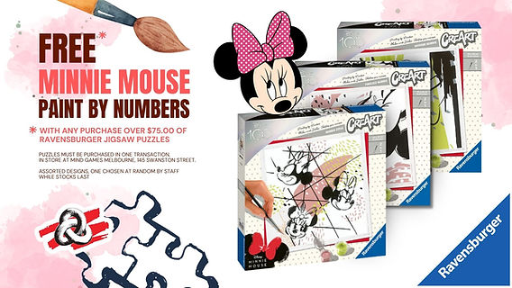 Free* Minnie Mouse Paint by Numbers Set