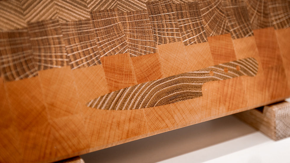 Miniaturbild: Hirnholz Schneidbrett aus Hartholz Inlay