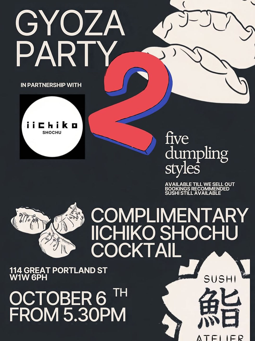 Gyoza Party 2 at Sushi Atelier