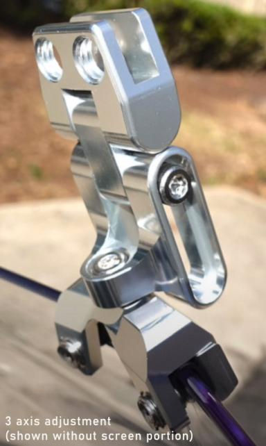 Thumbnail: Motorcycle wind deflector 3 axis adjustable