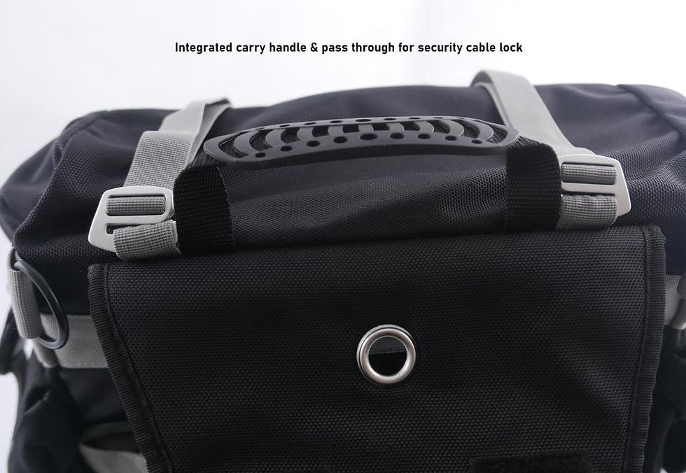 Thumbnail: Motorcycle pannier carry handle