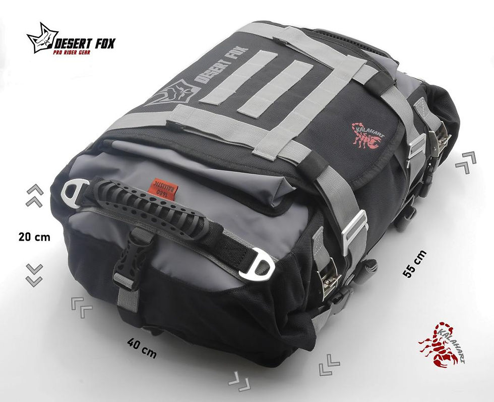 Thumbnail: Desert Fox Kalahari bike rear bag dimensions