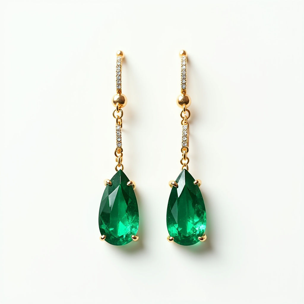 Emerald Drop Earrings