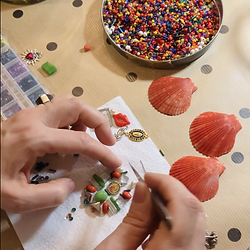 Making mosaics in London