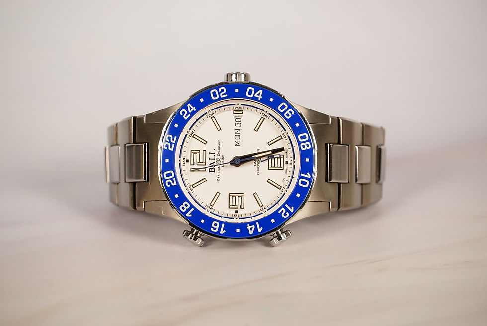 Thumbnail: Ball Roadmaster Marine GMT (40mm) DG3000A-S6CJ-WH