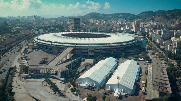 Imagem aérea Grandes estruturas