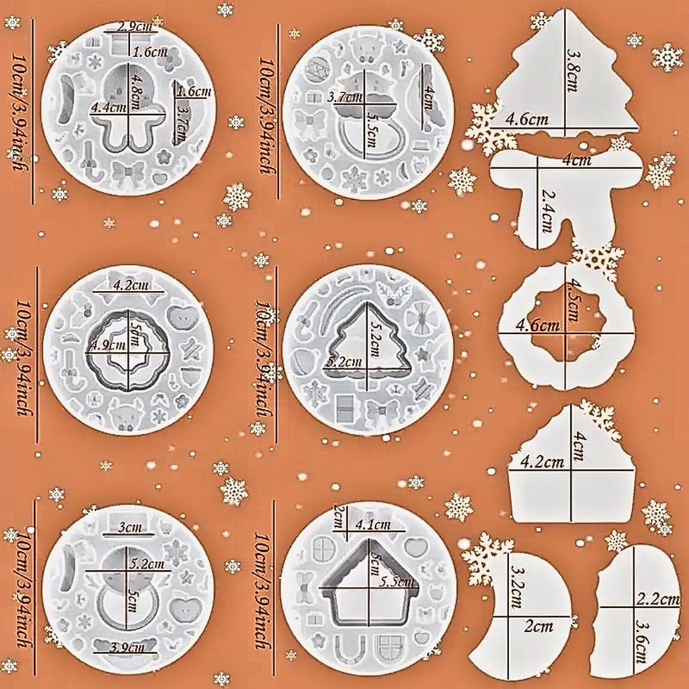Miniatura: Moldes de Shakers Navideños
