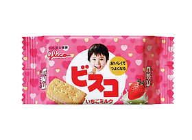 ビスコ いちごミルク｜パッケージデザイン会社｜有限会社