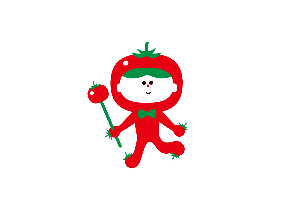 パッケージデザイン 天塩とまと飴 キャラクター