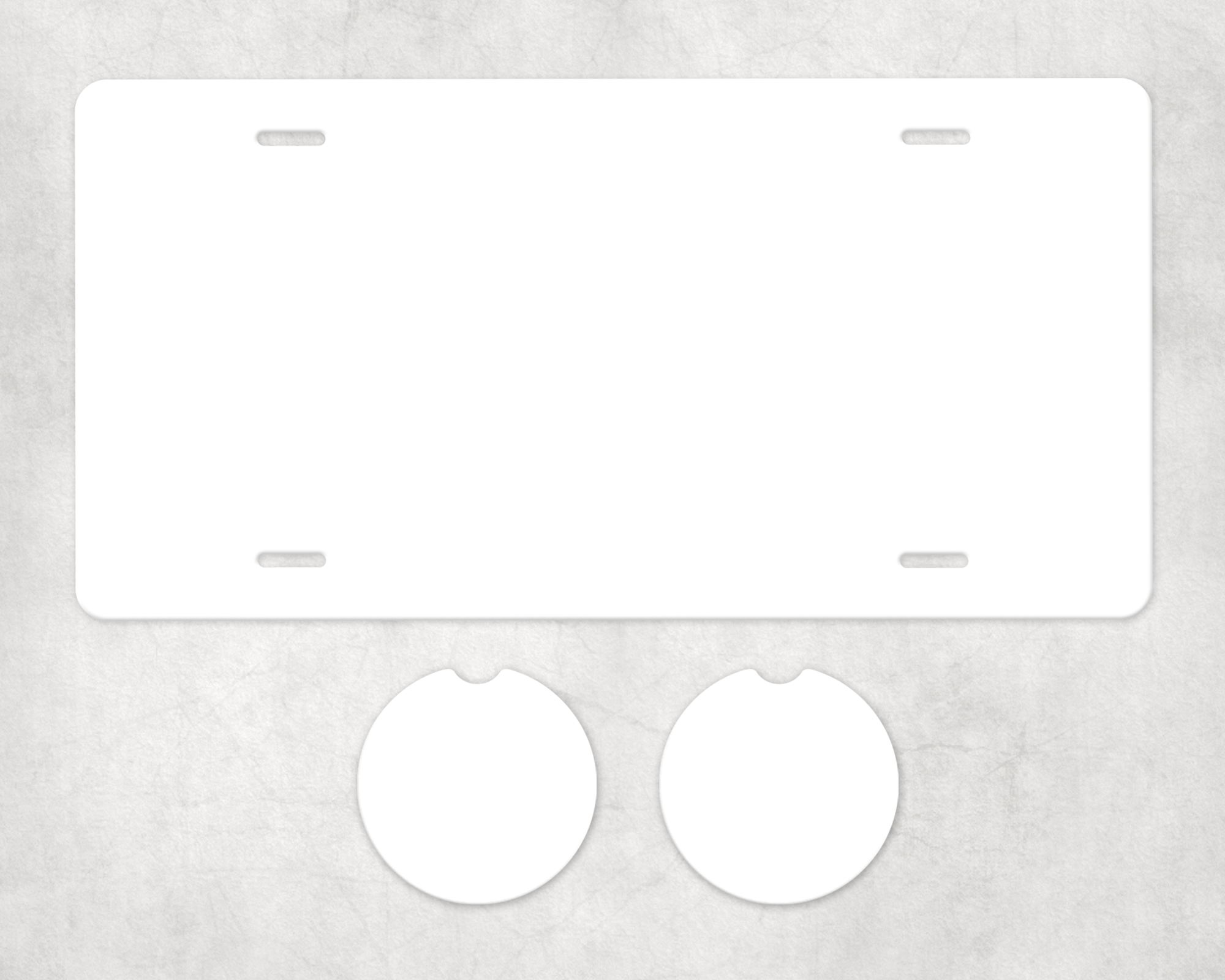 License Plate and Car Coasters