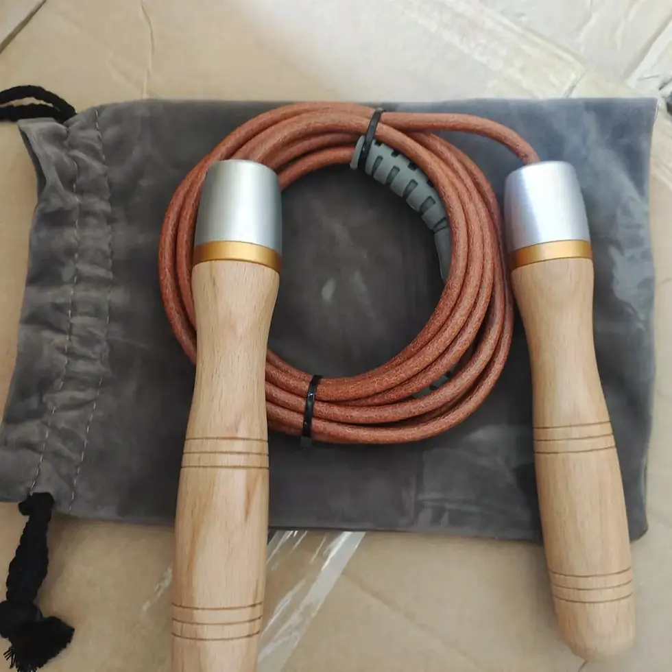 Thumbnail: Weighted Cow Leather Jump Rope